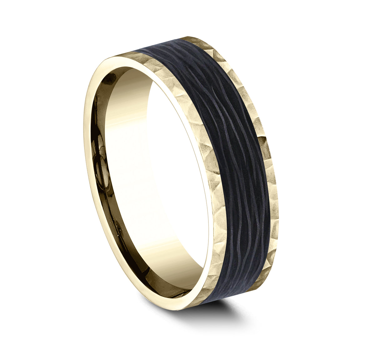 THE SABLE - 14K Yellow Gold / Forged Carbon Fiber - image 2