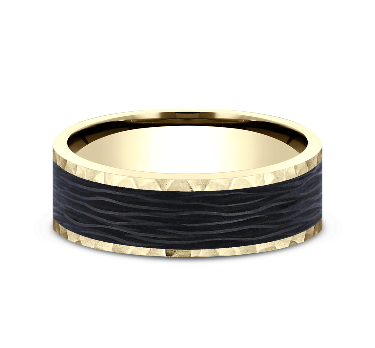 THE SABLE - 14K Yellow Gold / Forged Carbon Fiber - image 3