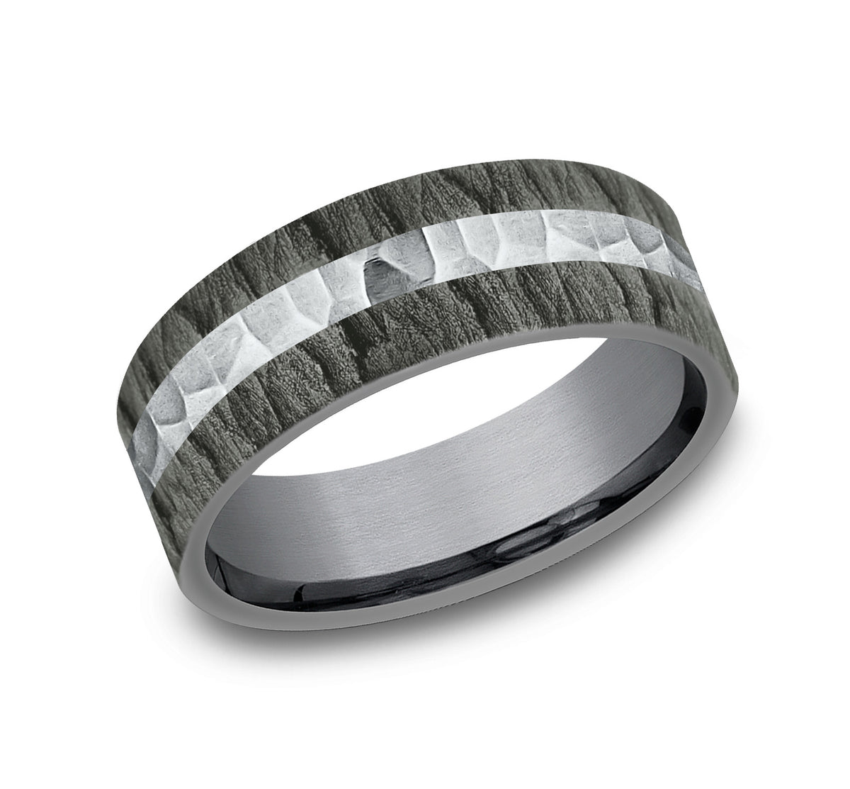 THE RIFT - Grey Tantalum / 14k White Gold