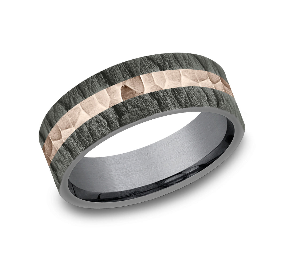 THE RIFT - Grey Tantalum / 14k Rose Gold