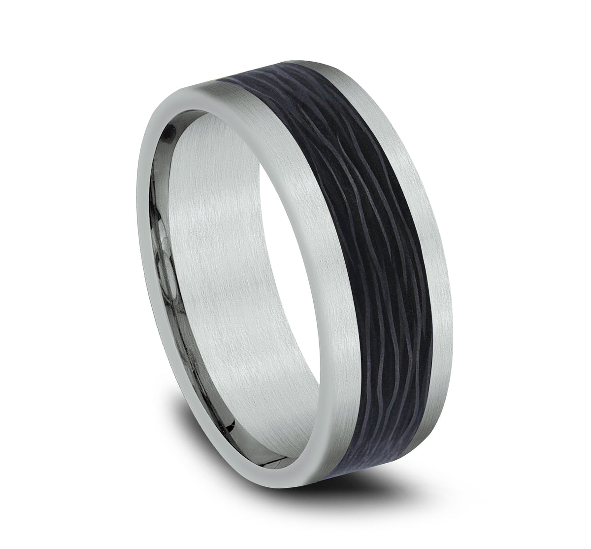 THE NOCTURNE - 14K White Gold / Forged Carbon Fiber - image 2