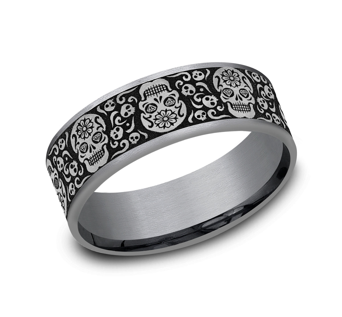 THE SUGAR SKULL - Grey Tantalum / Grey/Black Titanium