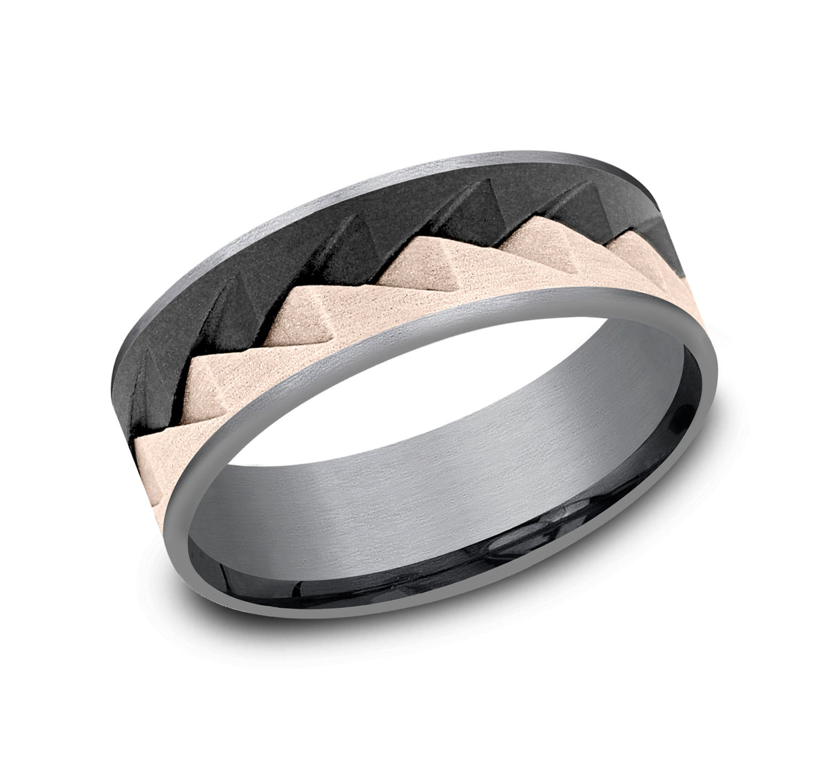 THE RANGE - Grey Tantalum, Black Titanium, / 14K Rose Gold