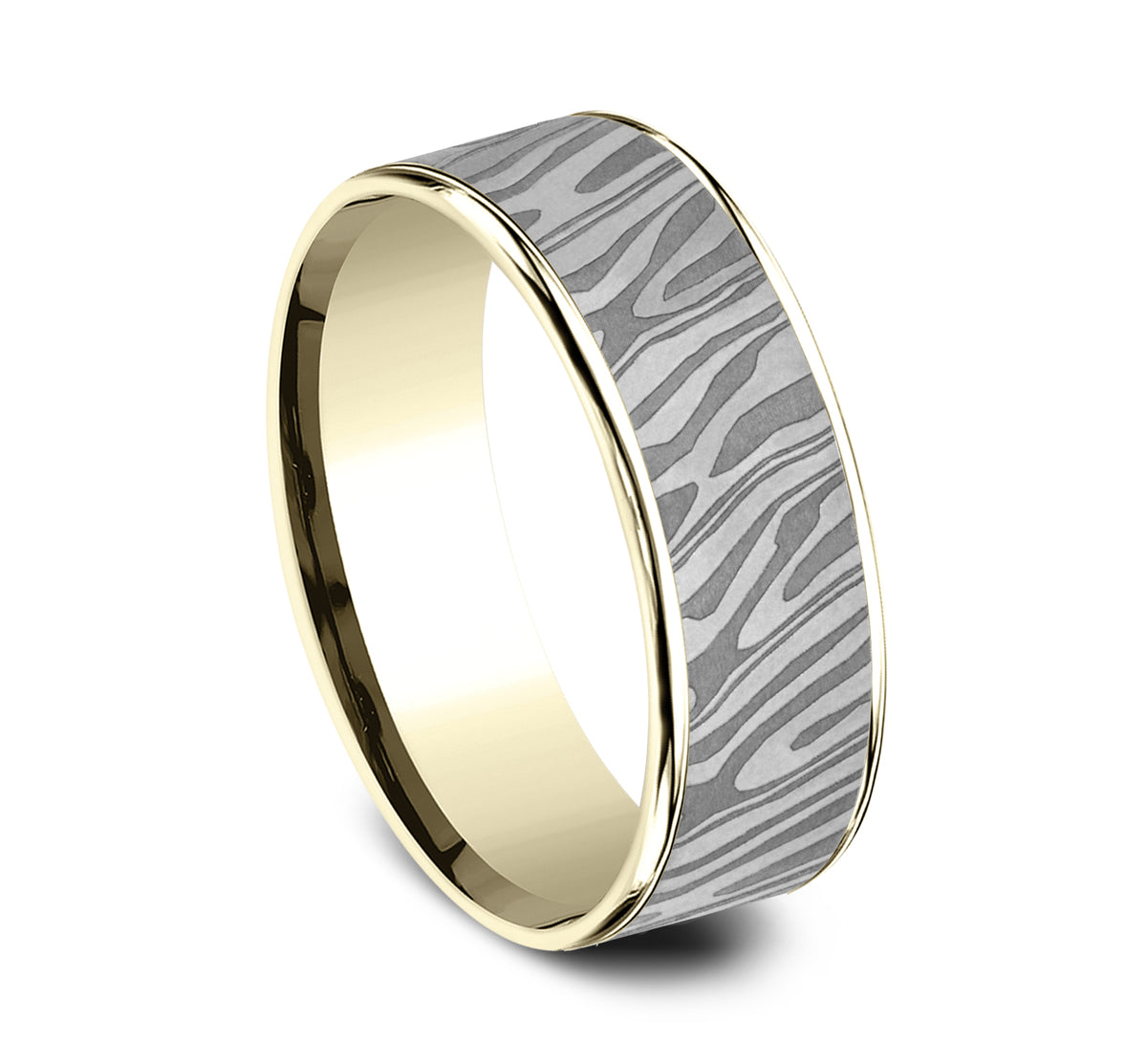 THE TIGER STRIPE - 14K Yellow Gold / Grey Tantalum - image 2