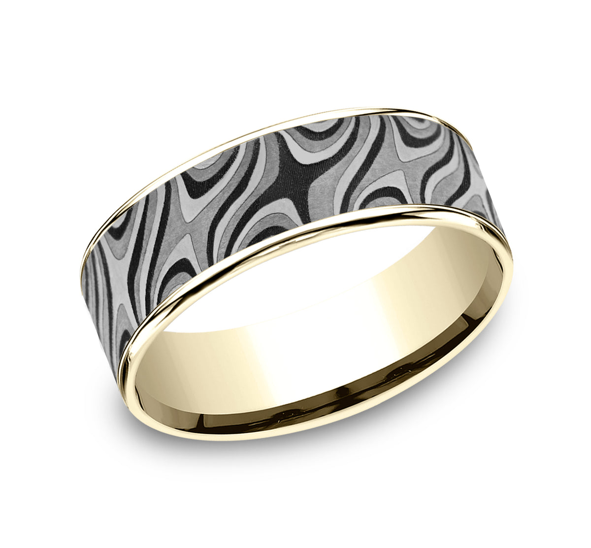 THE SATURN - 14K Yellow Gold / Grey Tantalum
