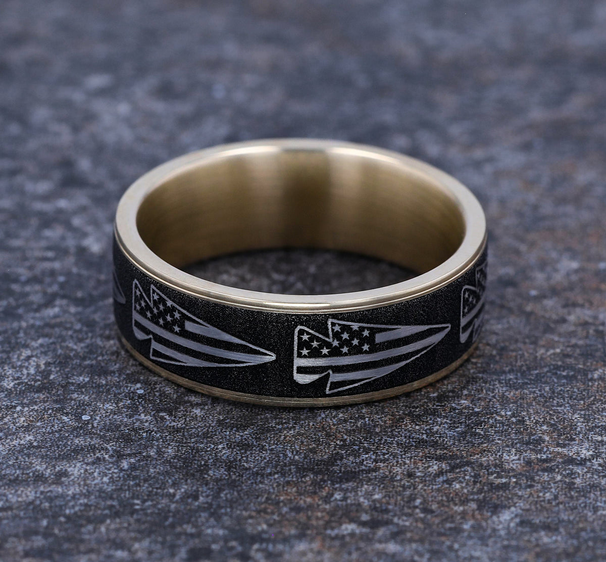 THE AMERICAN - 14K Yellow Gold / Grey-Black Titanium - image 4