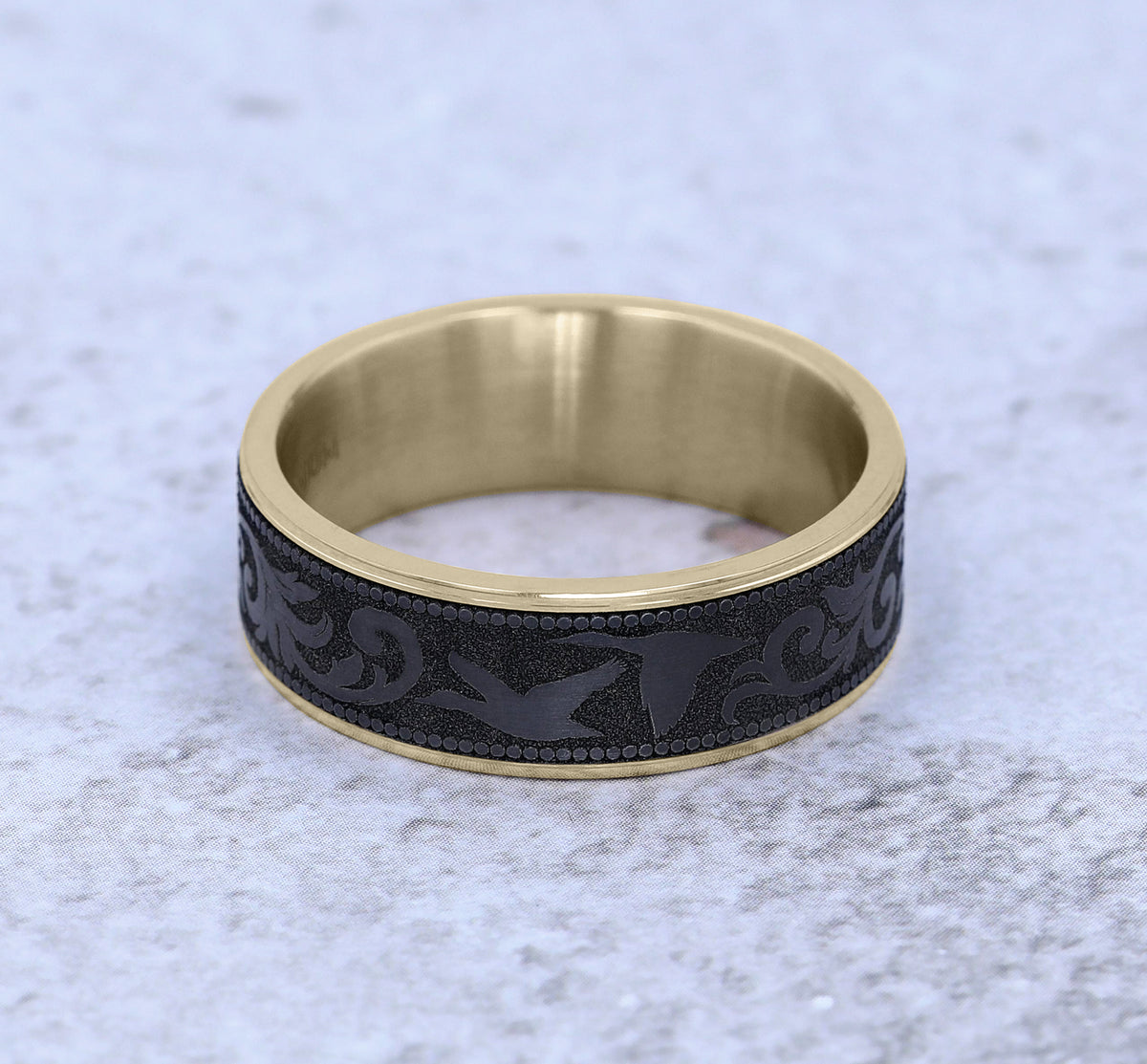 THE WATERFOWL - 14K Yellow Gold / Black Titanium - image 4