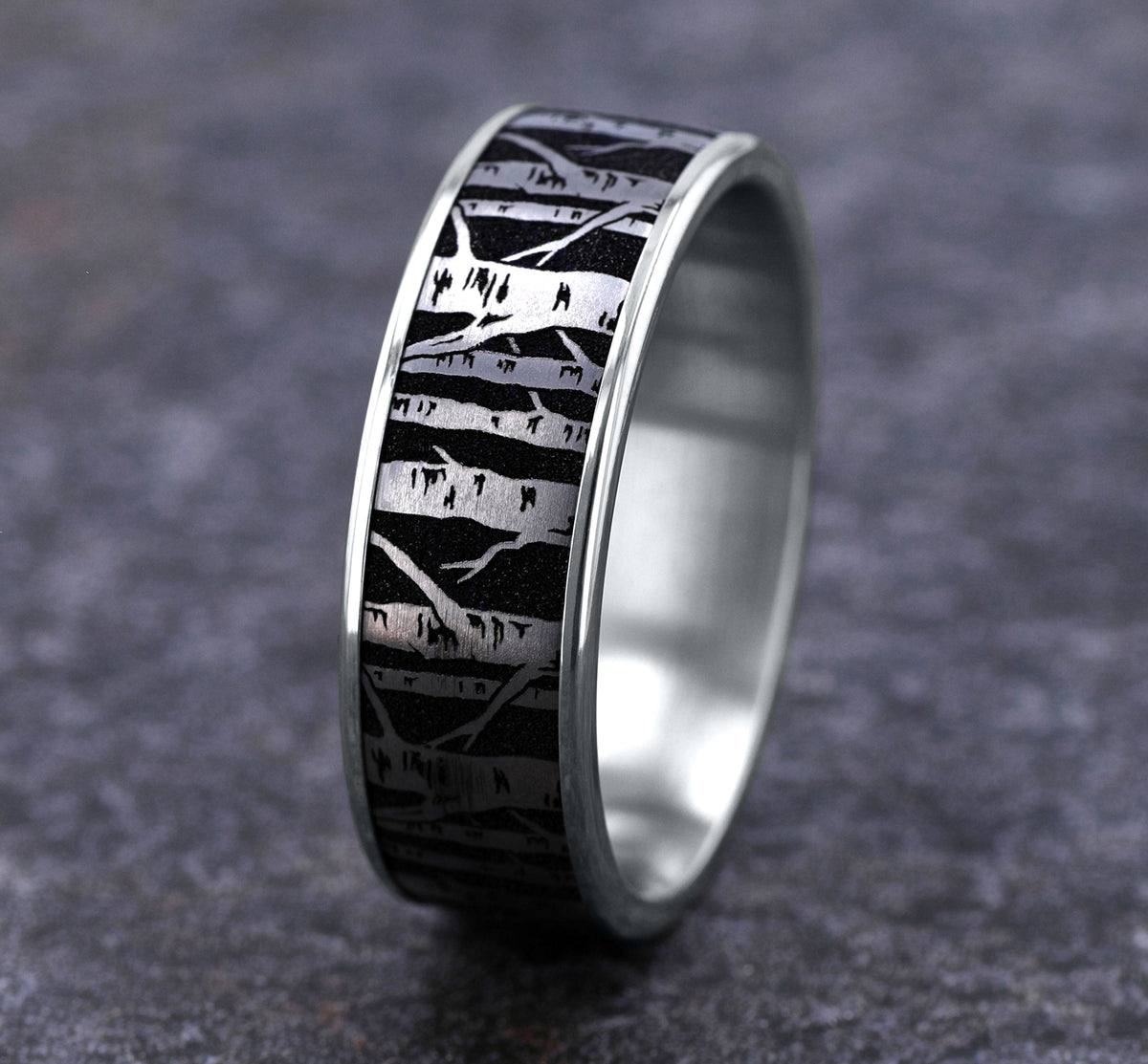 THE BIRCH - 14K White Gold / Grey/Black Titanium - image 4