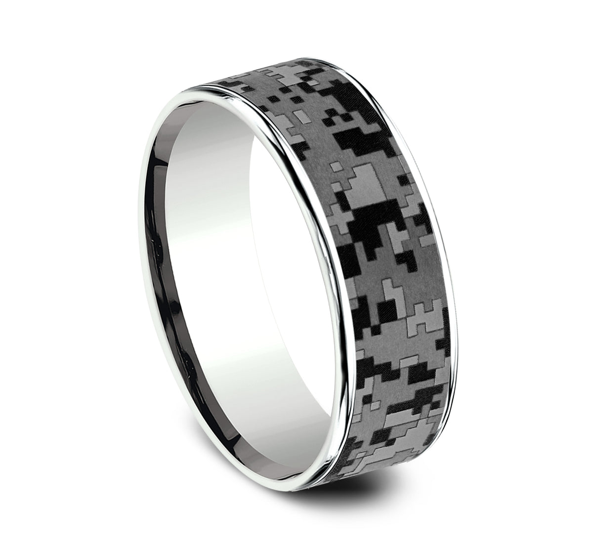 THE DIGITAL CAMO - 14K White Gold / Grey Tantalum - image 2