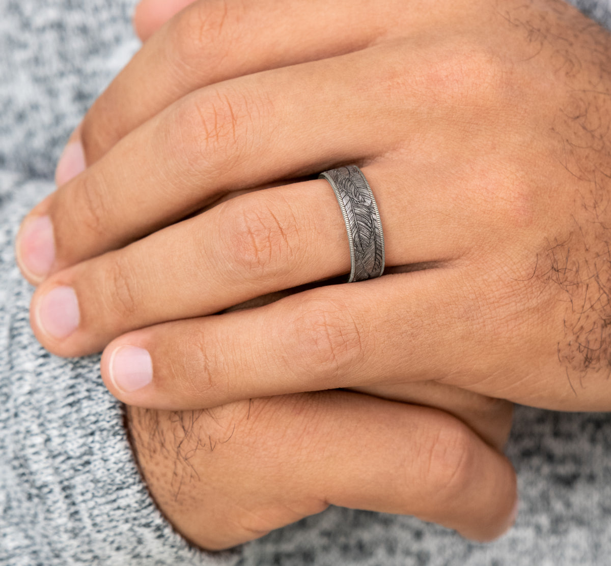 THE COVEY - 14K White Gold / Grey Tantalum - image 5