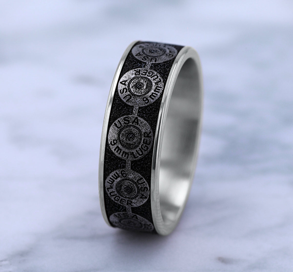 THE 9MM - 14K White Gold / Grey/Black Titanium - image 4