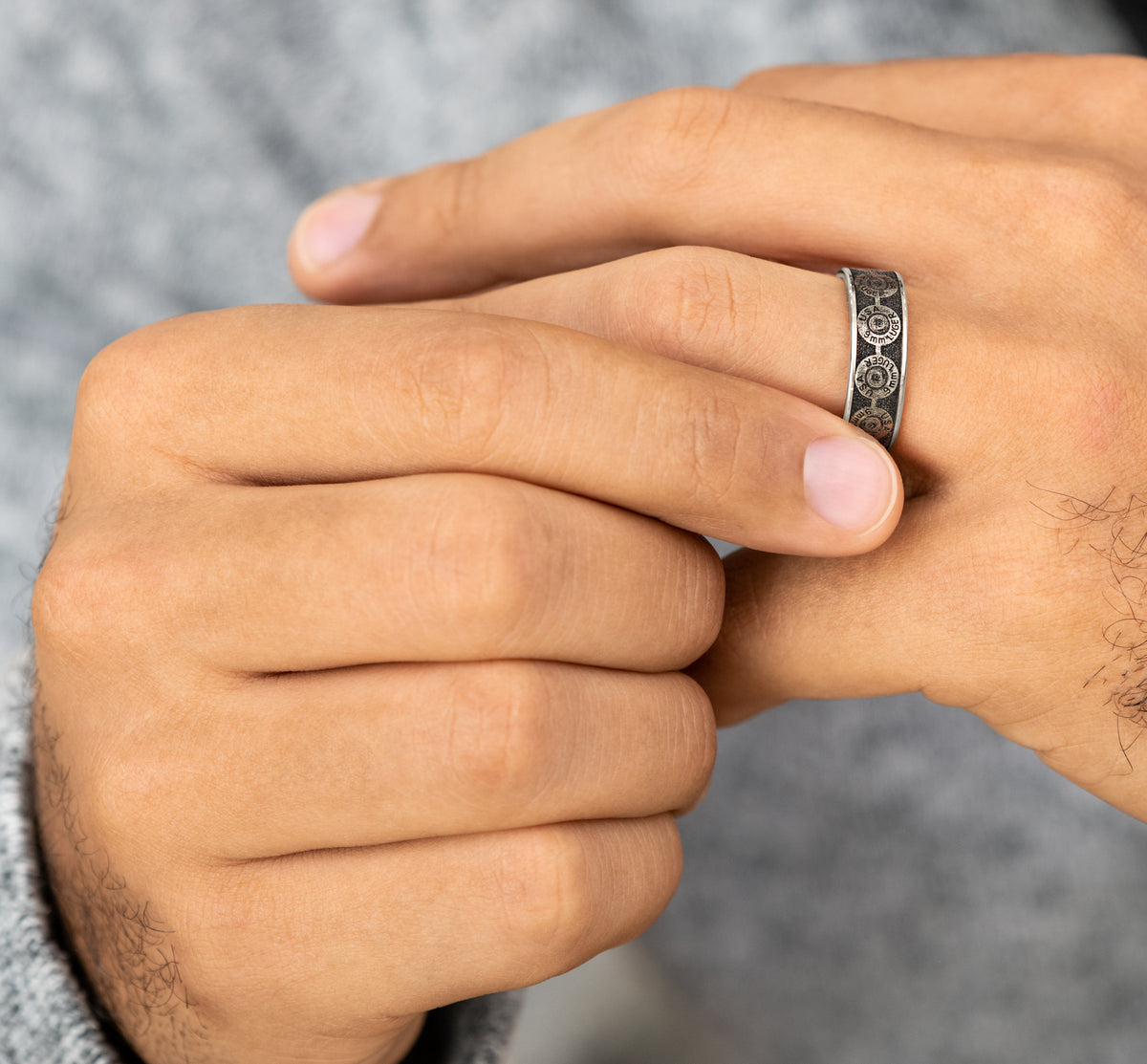 THE 9MM - 14K White Gold / Grey/Black Titanium - image 5