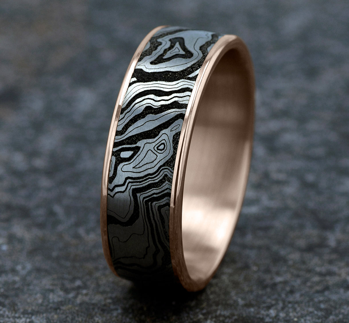 THE EXPLORER - 14K Rose Gold / Grey/Black Titanium - image 4