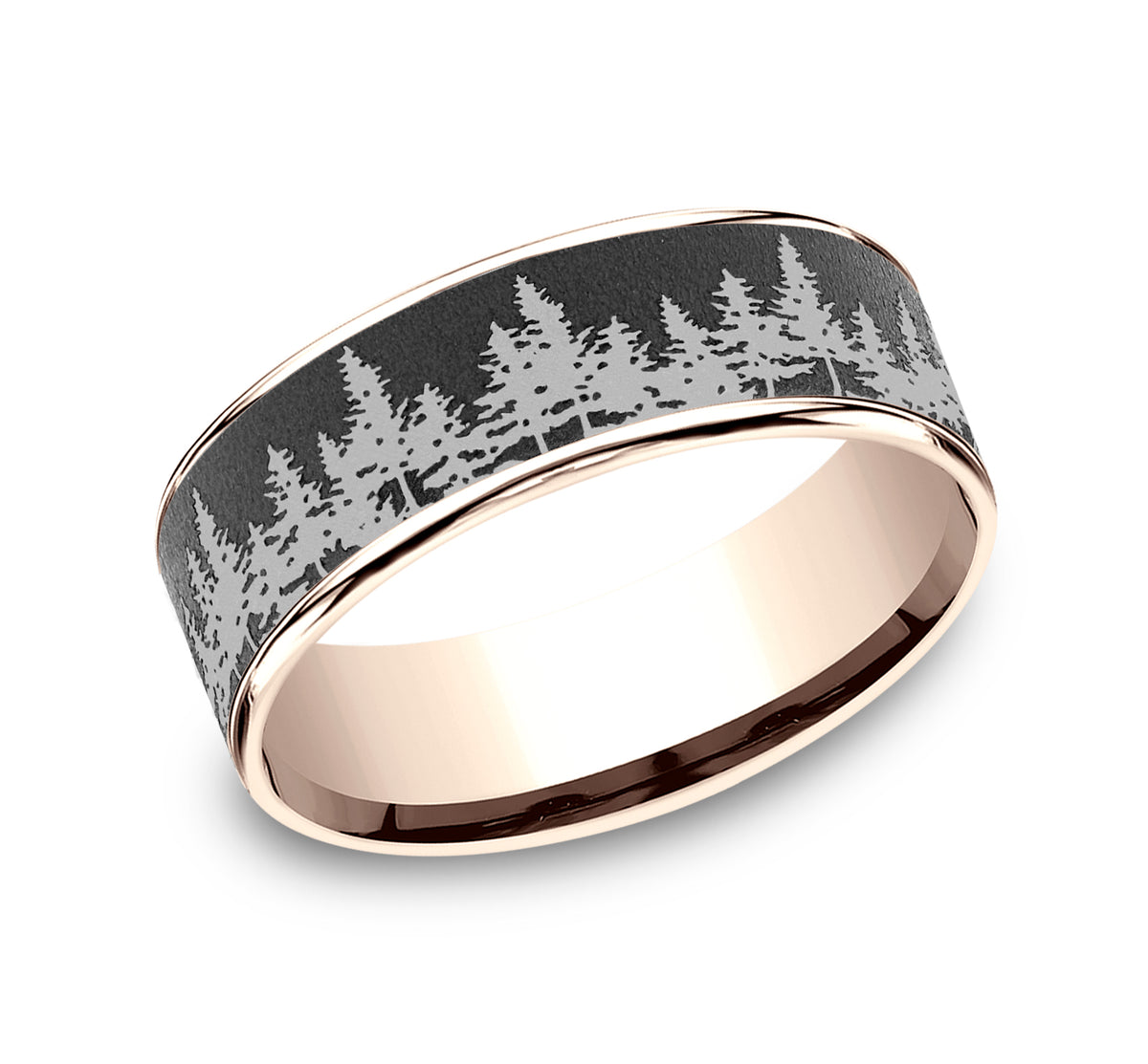 THE EVERGREEN - 14K Rose Gold / Darkened Tantalum