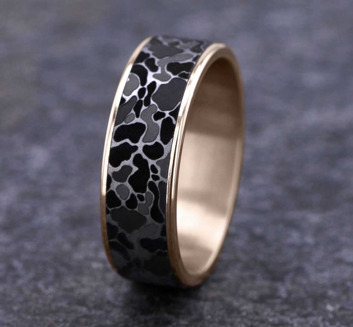 THE DUCK CAMO - 14K Rose Gold / Grey Tantalum - image 4