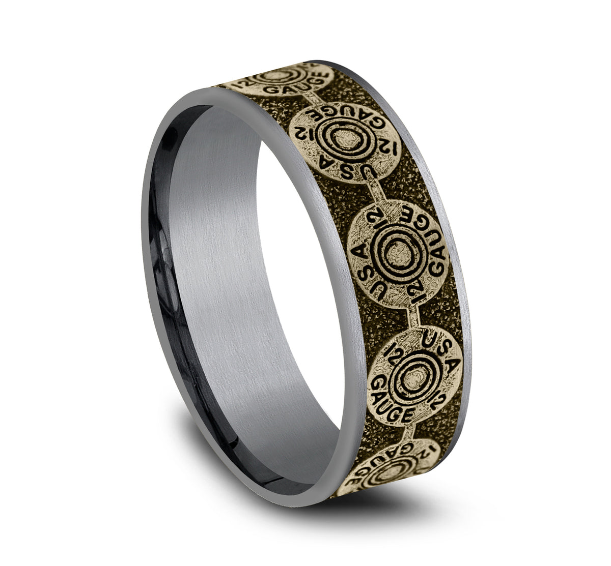 THE 12 GAUGE - Grey Tantalum / 14K Yellow Gold - image 2