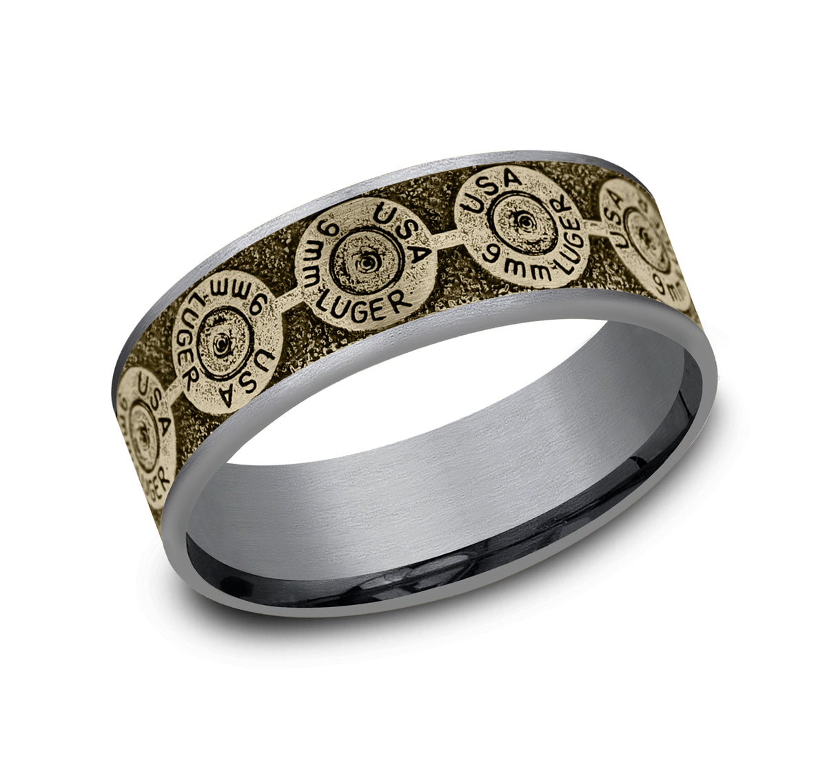 THE 9MM - Grey Tantalum / 14K Yellow Gold