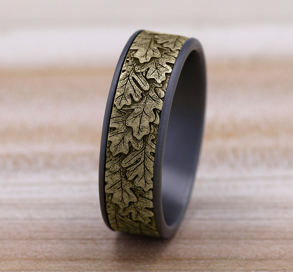 THE OAK - Grey Tantalum / 14K Yellow Gold - image 4