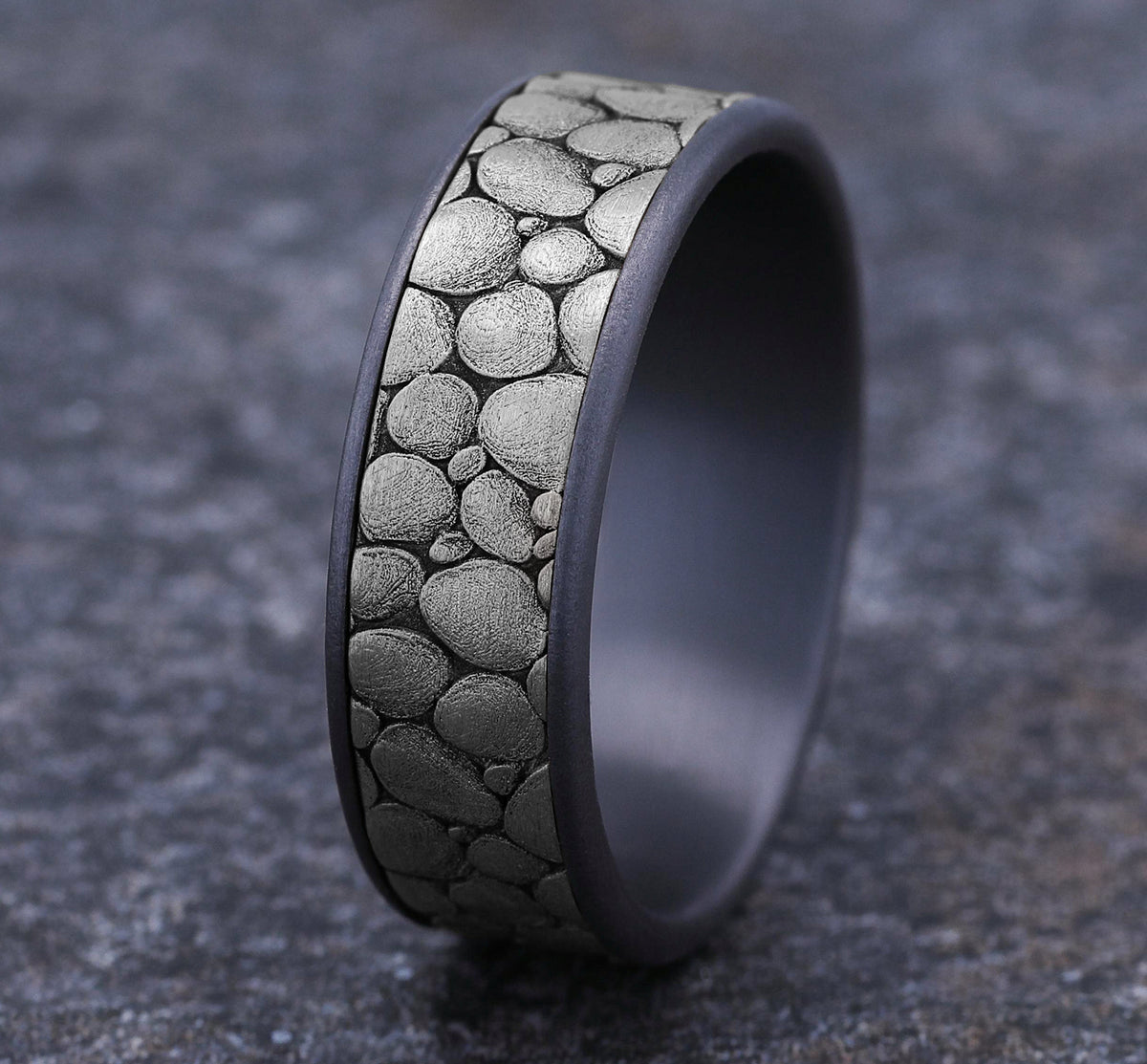 THE RIVER ROCK - Grey Tantalum / 14K White Gold - image 4