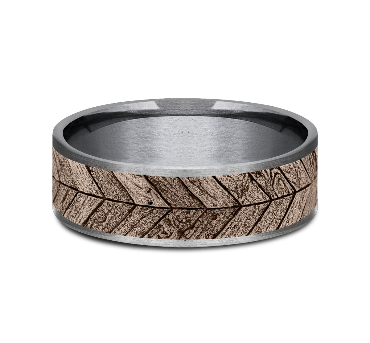 THE CHEVRON - Grey Tantalum / 14K Rose Gold - image 3
