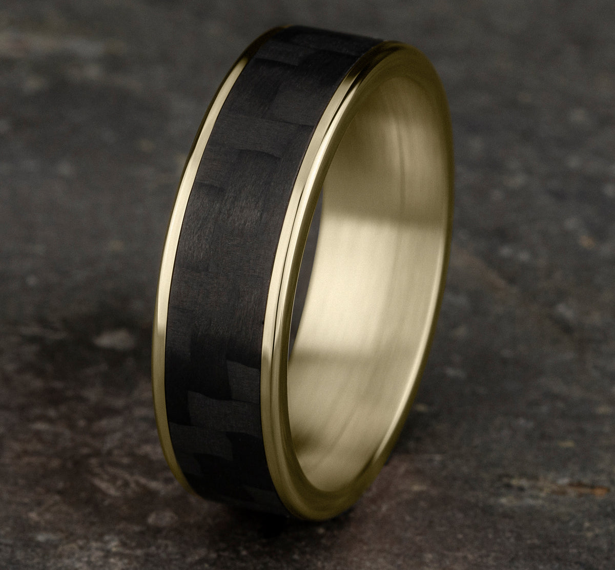 THE SCHUMACHER - 14K Yellow Gold / Black Carbon Fiber - image 4