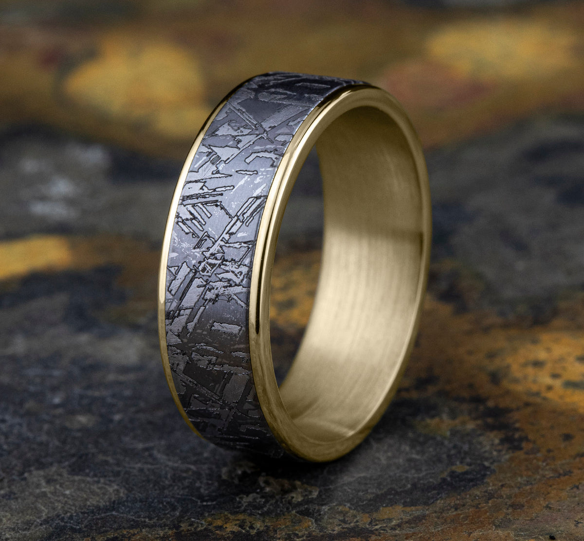 THE GIBEON - 14K Yellow Gold / Grey Tantalum - image 4