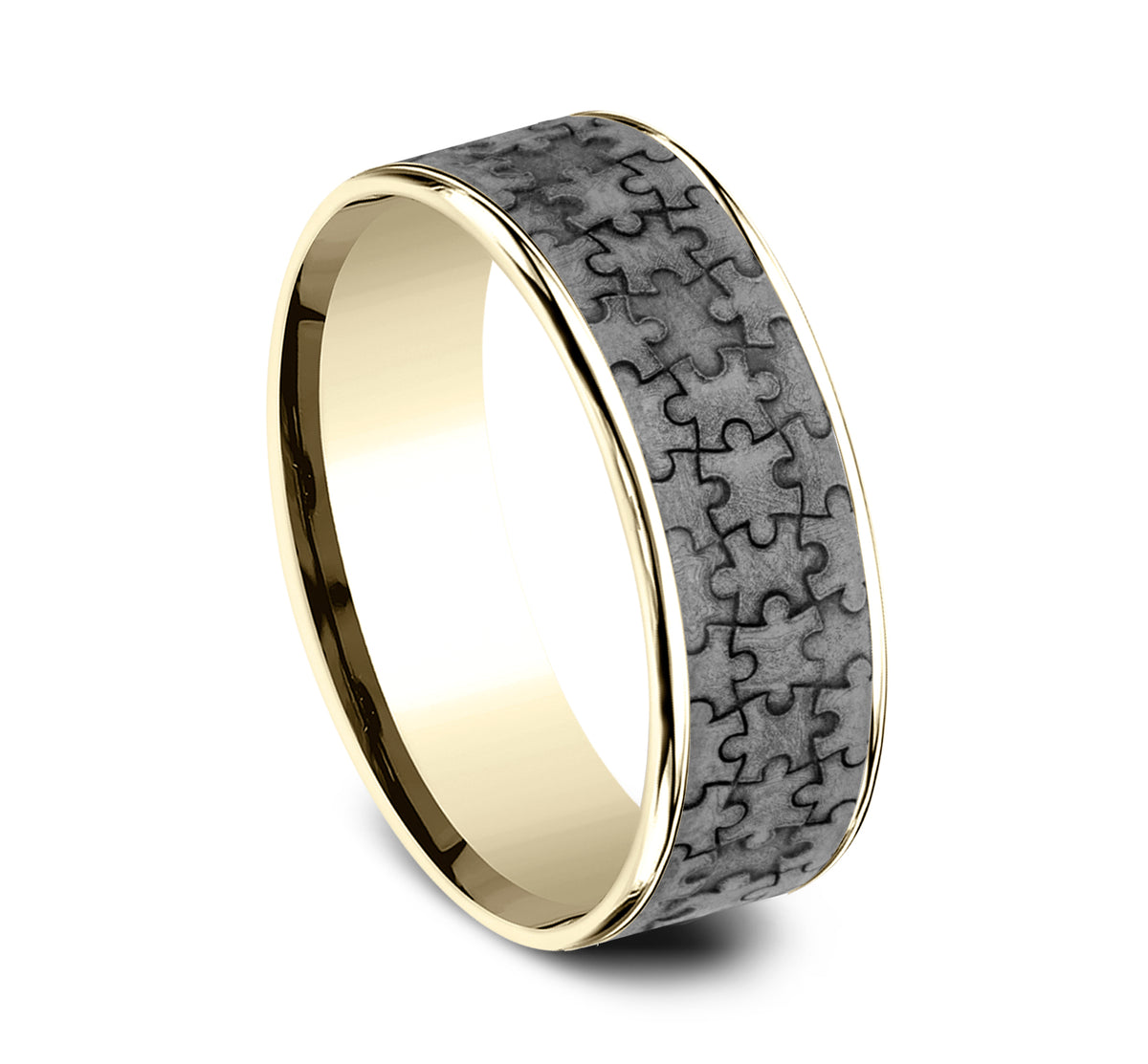 THE PUZZLE - 14K Yellow Gold / Grey Tantalum - image 2