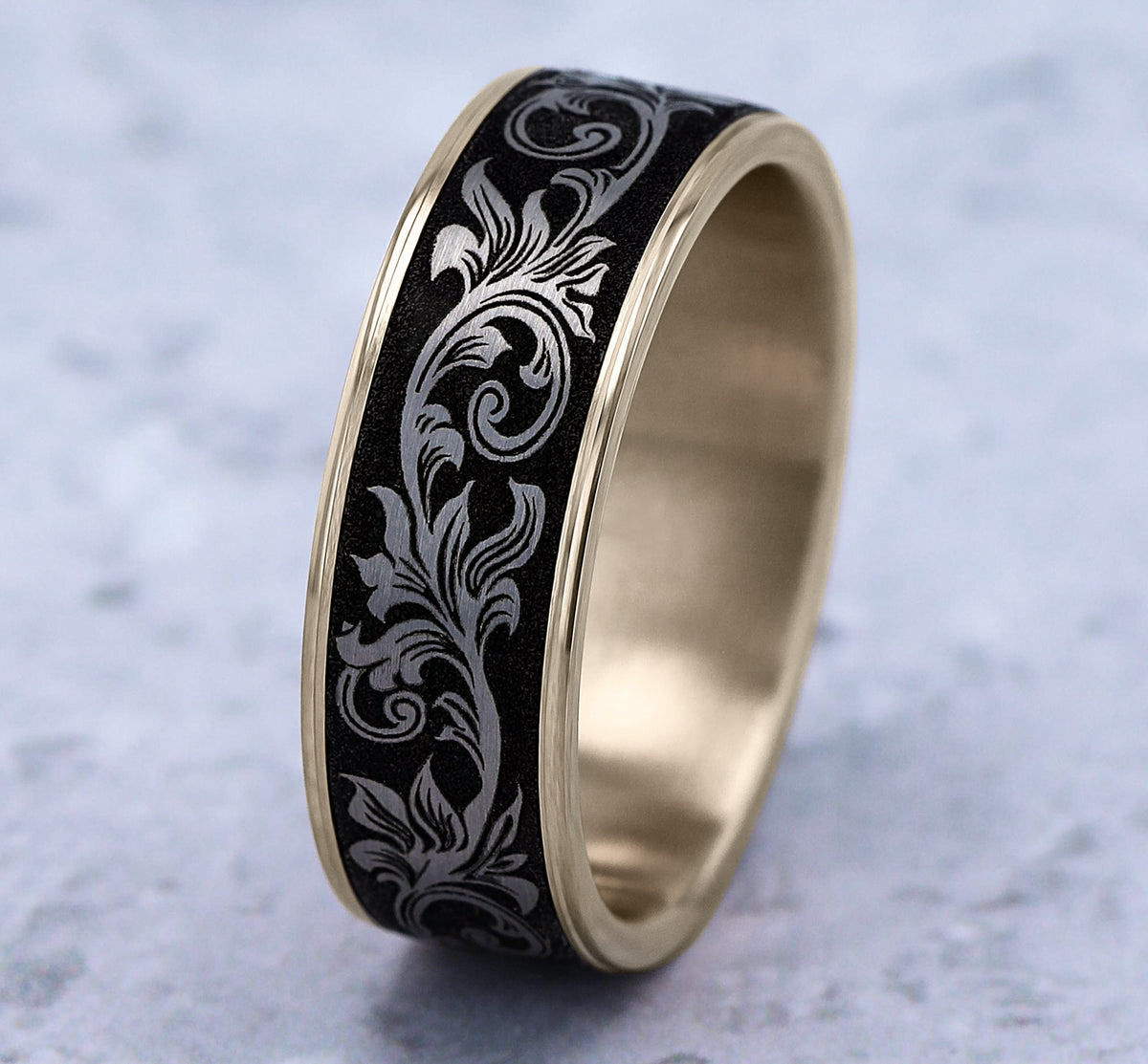 THE PRINCE - 14K Yellow Gold / Grey/Black Titanium - image 4