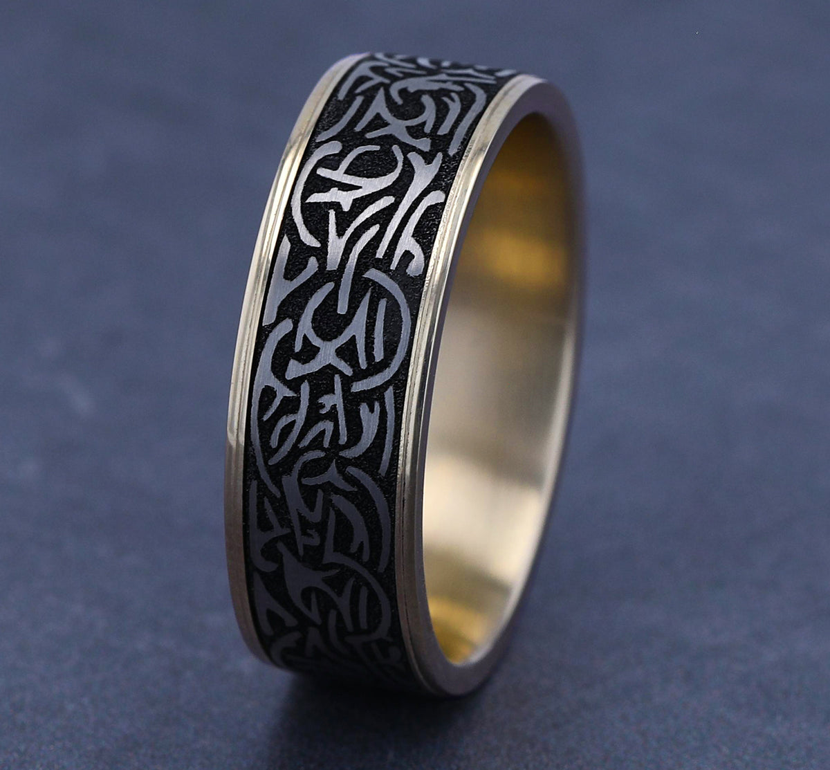 THORS HAMMER - 14K Yellow Gold / Grey-Black Titanium - image 4