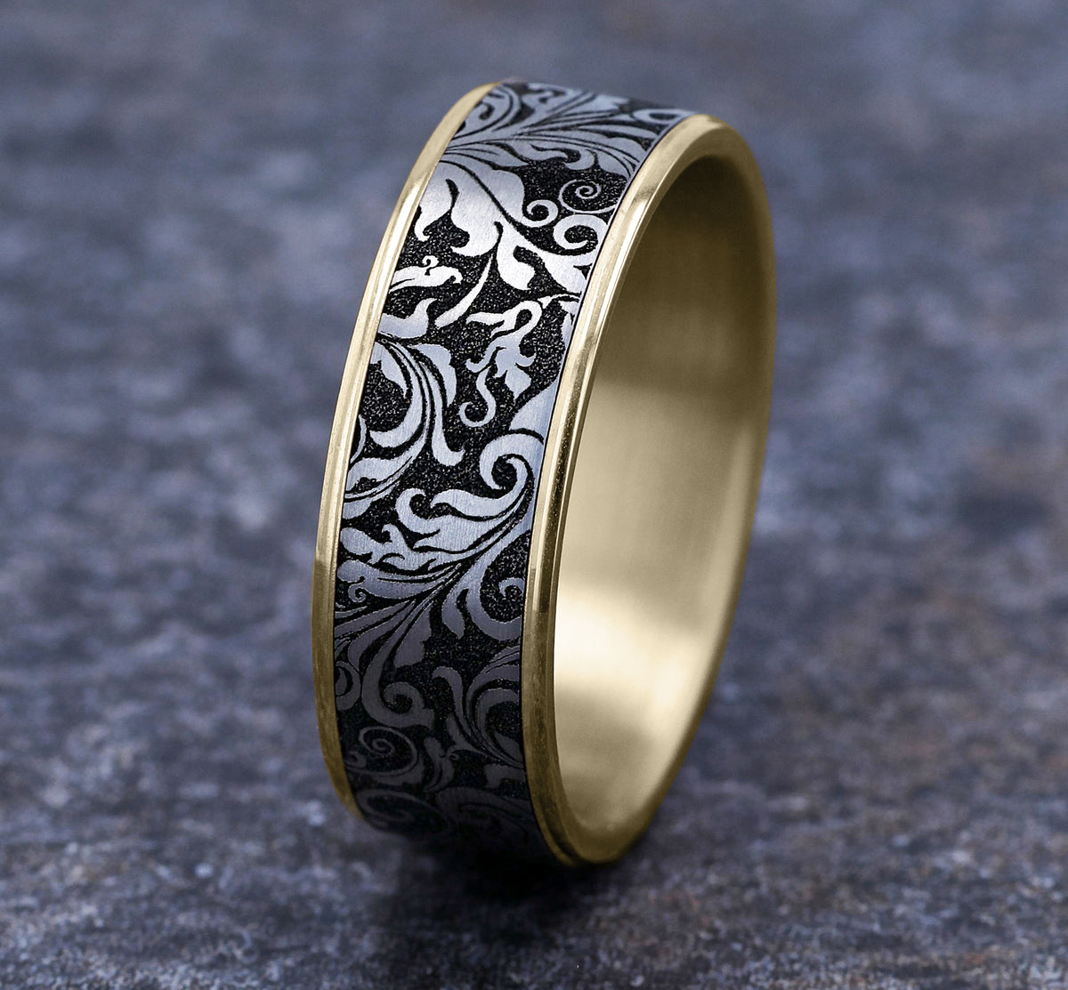 THE VINE - 14K Yellow Gold / Grey/Black Titanium - image 4