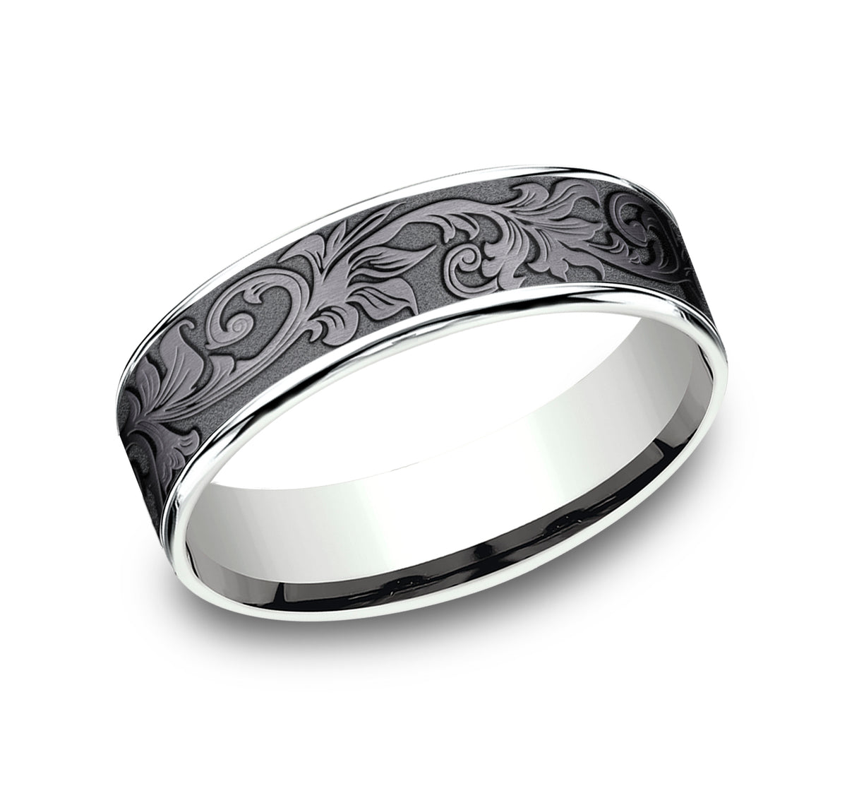 THE PRINCE - 14K White Gold / Darkened Tantalum