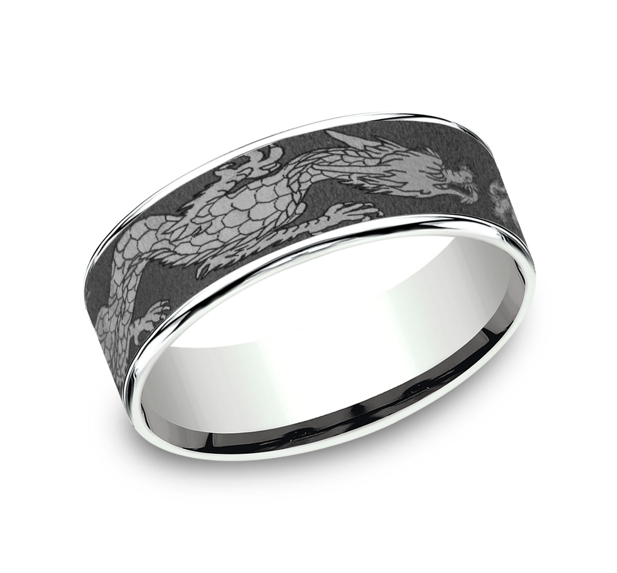 THE PROTECTOR - 14K White Gold / Darkened Tantalum