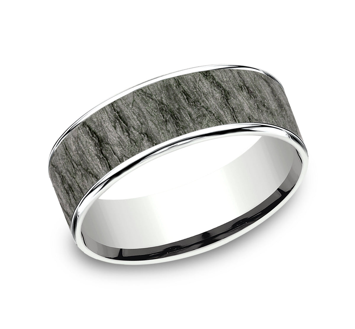 THE RAINIER - 14K White Gold / Grey Tantalum