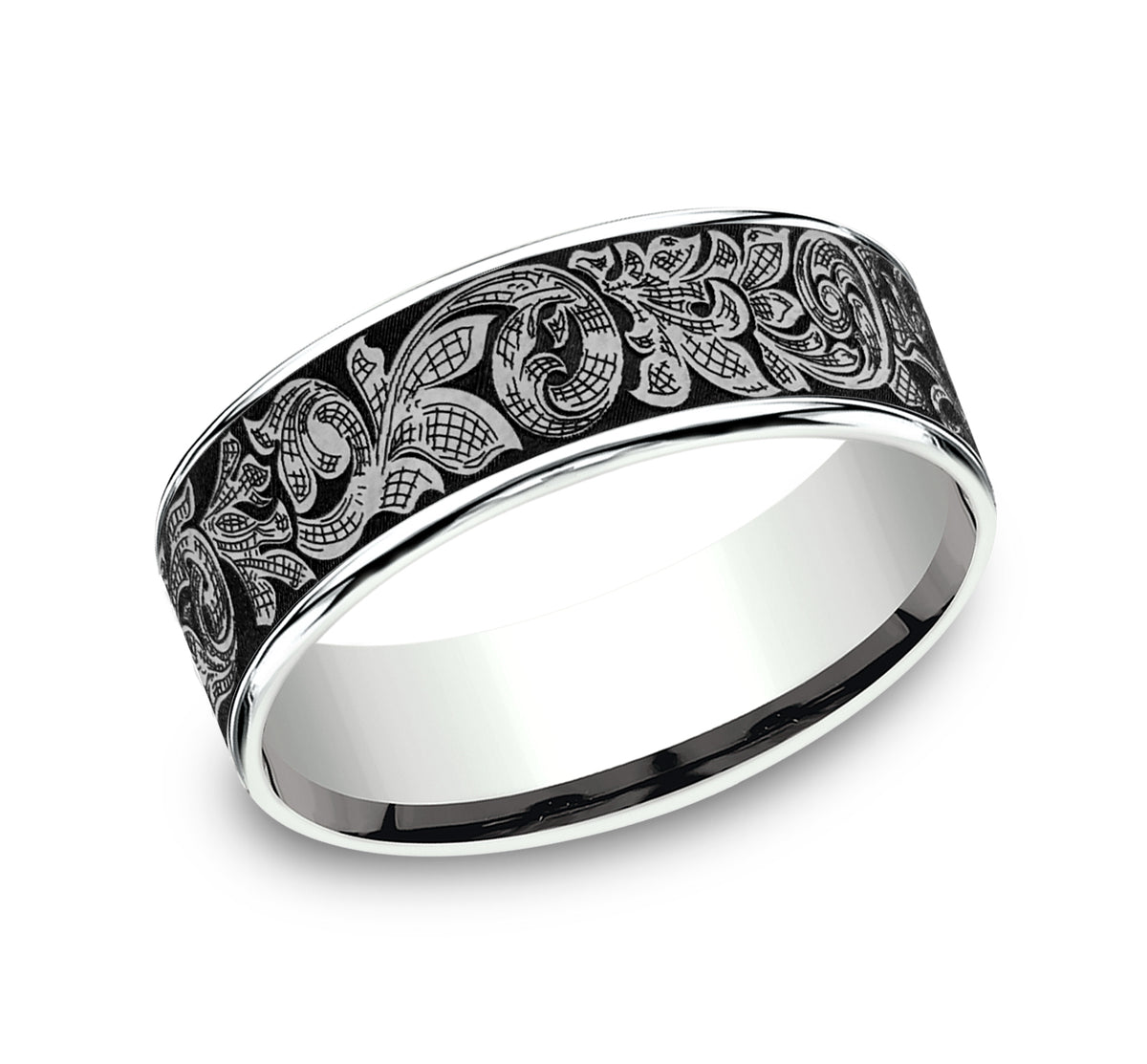 THE EMBASSY - 14K White Gold / Grey Tantalum