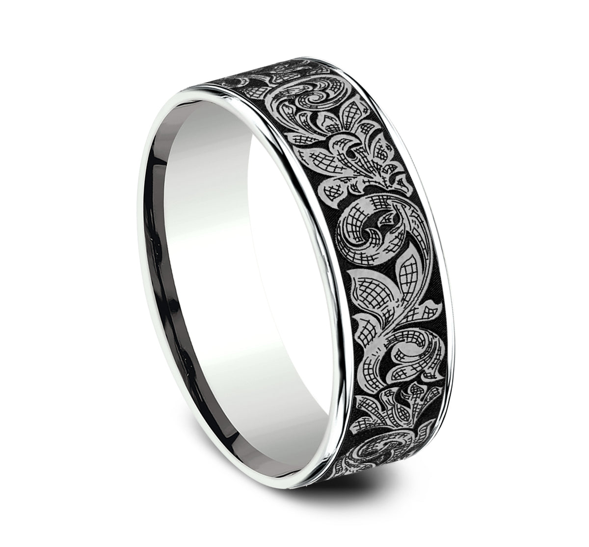 THE EMBASSY - 14K White Gold / Grey Tantalum - image 2