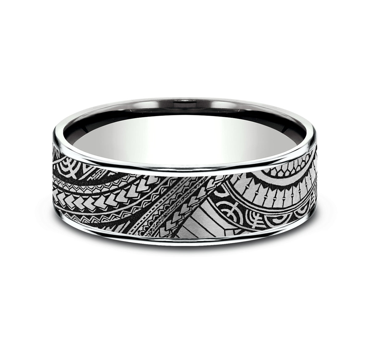 THE POLYNESIAN - 14K White Gold / Grey-Black Titanium - image 3