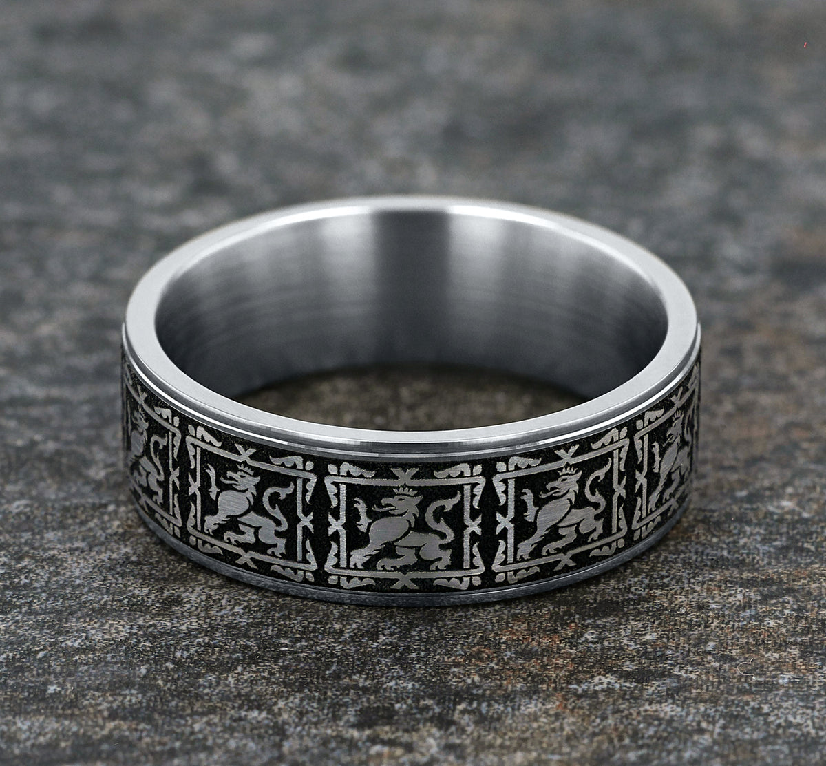 THE GUARDIAN - 14K White Gold / Grey/Black Titanium - image 4