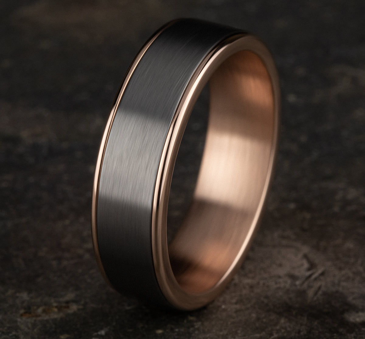 THE REMBRANDT - 14K Rose Gold / Grey Tantalum - image 4