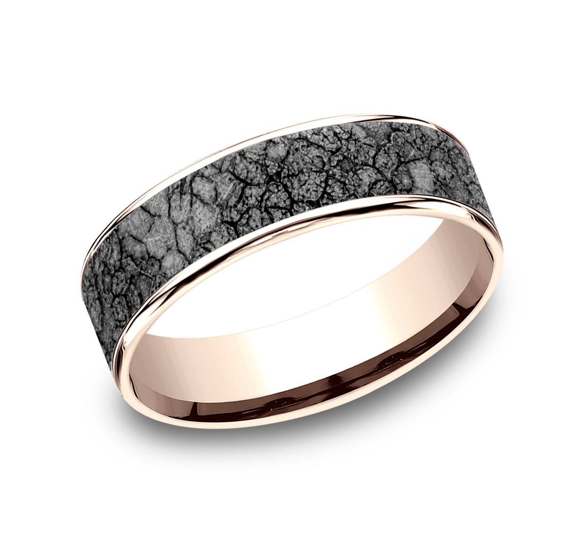 THE RUBBLE - 14K Rose Gold / Grey Tantalum