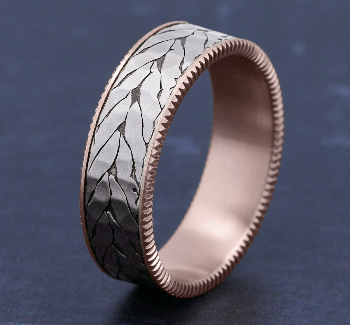 THE AXIS - 14K Rose Gold / Grey-Black Titanium - image 4