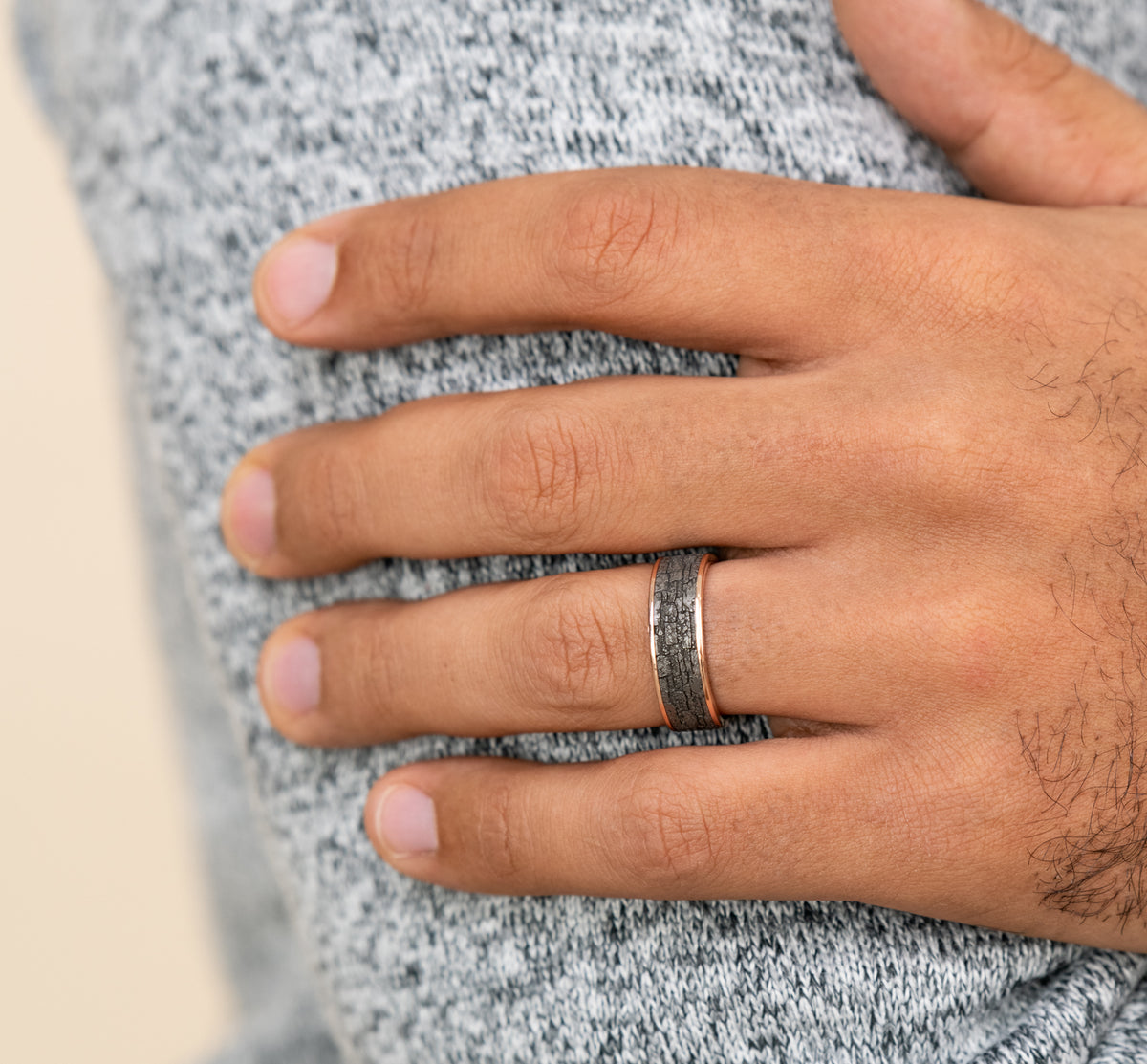 THE JACKSON - 14K Rose Gold / Grey Tantalum - image 5