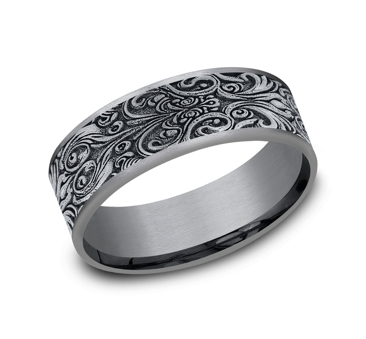 THE CARVER - Grey Tantalum / 14K White Gold