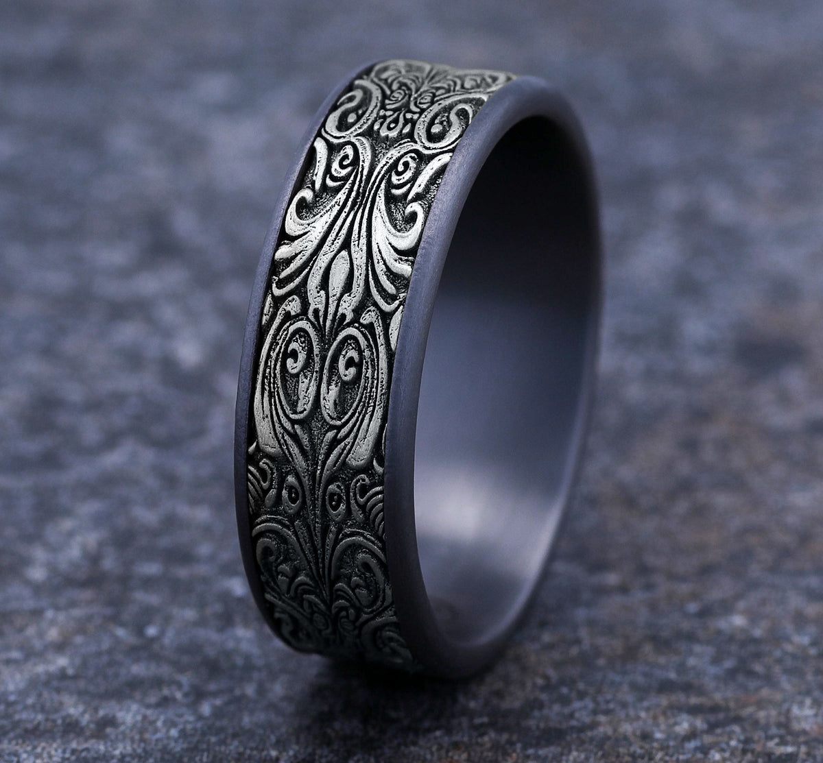 THE CARVER - Grey Tantalum / 14K White Gold - image 4