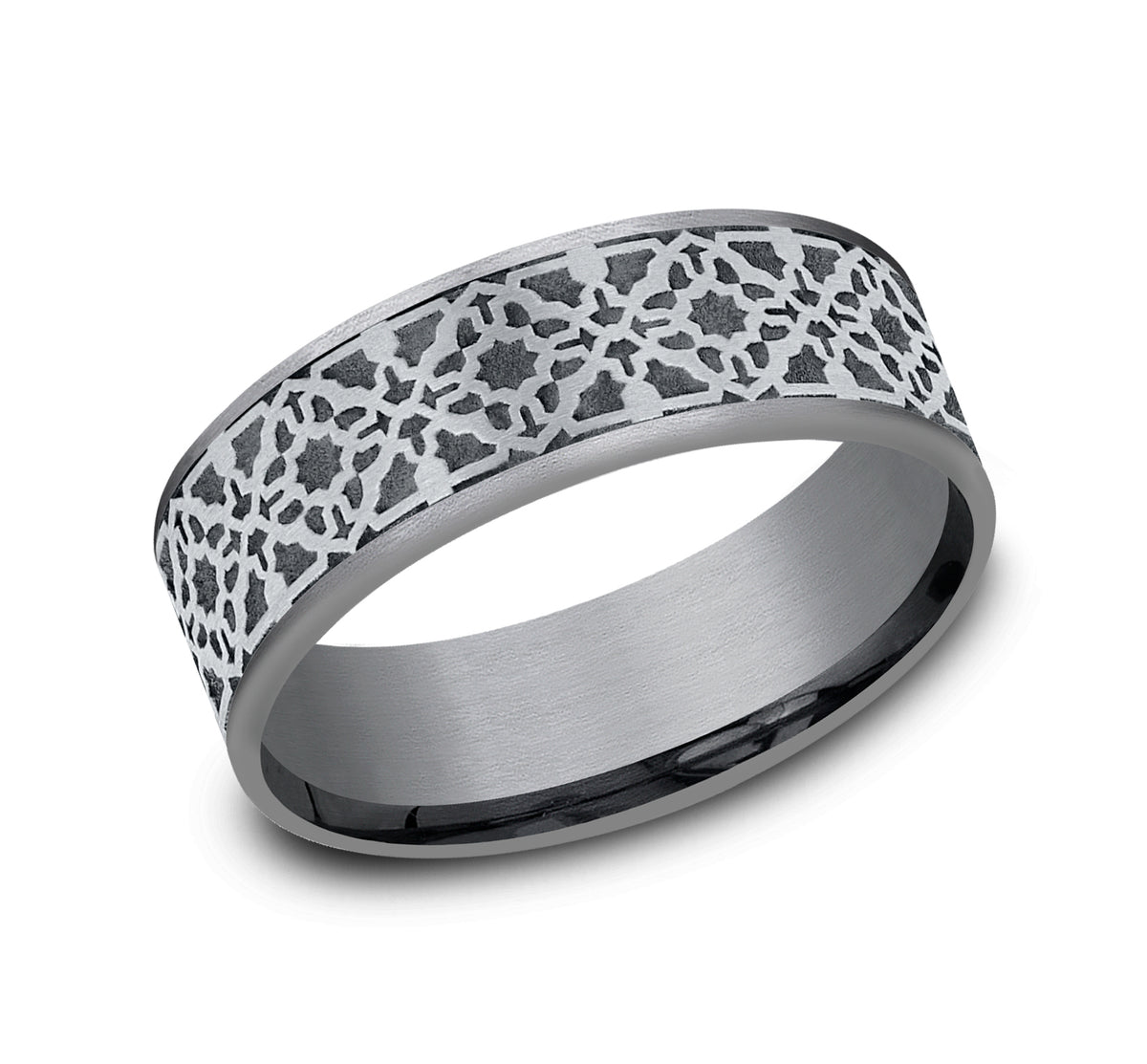THE AZTEC - Grey Tantalum / 14K White Gold