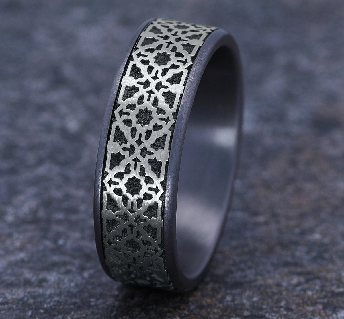 THE AZTEC - Grey Tantalum / 14K White Gold - image 4