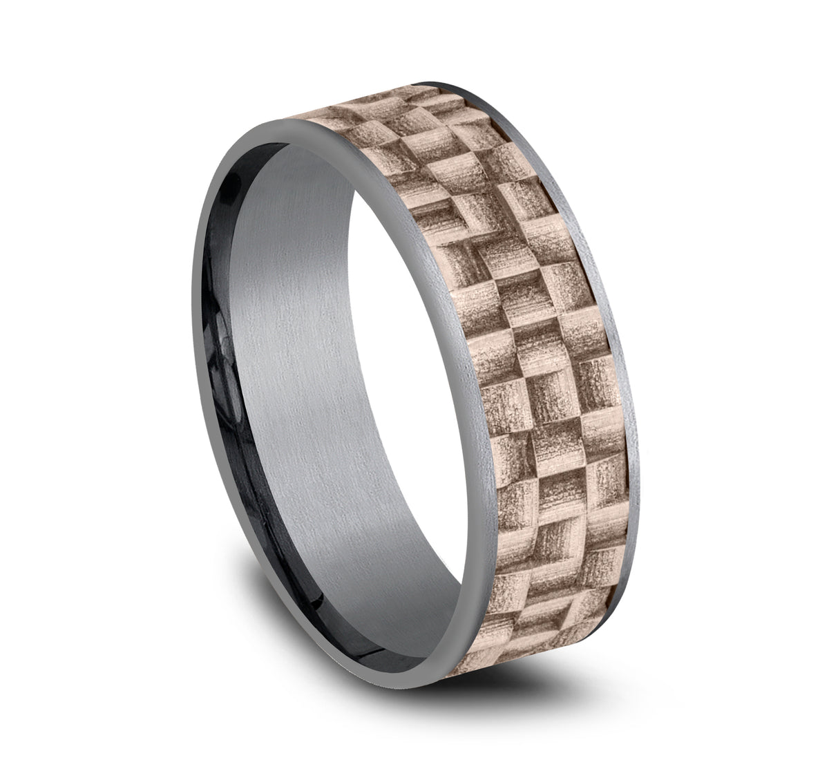THE WEAVER - Grey Tantalum / 14K Rose Gold - image 2