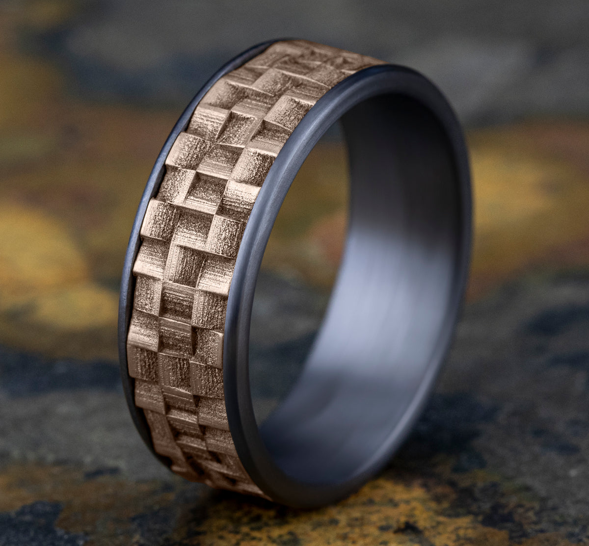 THE WEAVER - Grey Tantalum / 14K Rose Gold - image 4