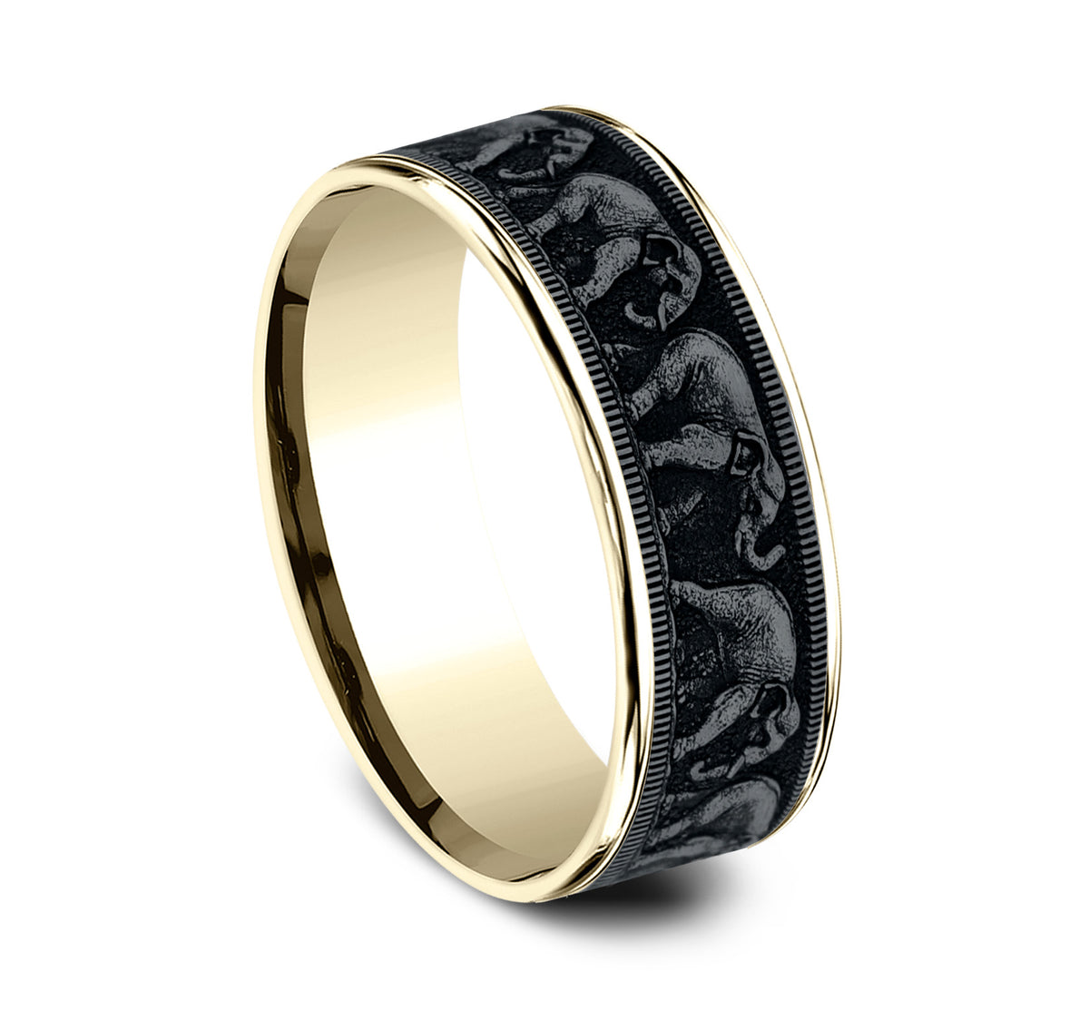 THE OLIFANT - 14K Yellow Gold / Grey Tantalum - image 2