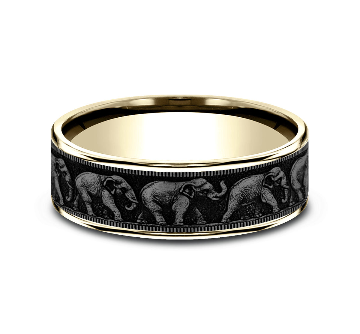 THE OLIFANT - 14K Yellow Gold / Grey Tantalum - image 3