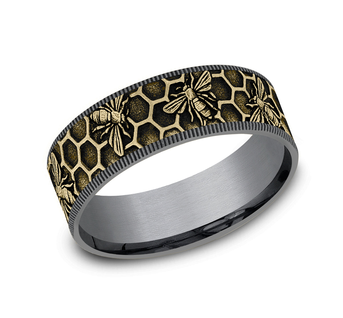 THE APIS - Grey Tantalum / 14K Yellow Gold